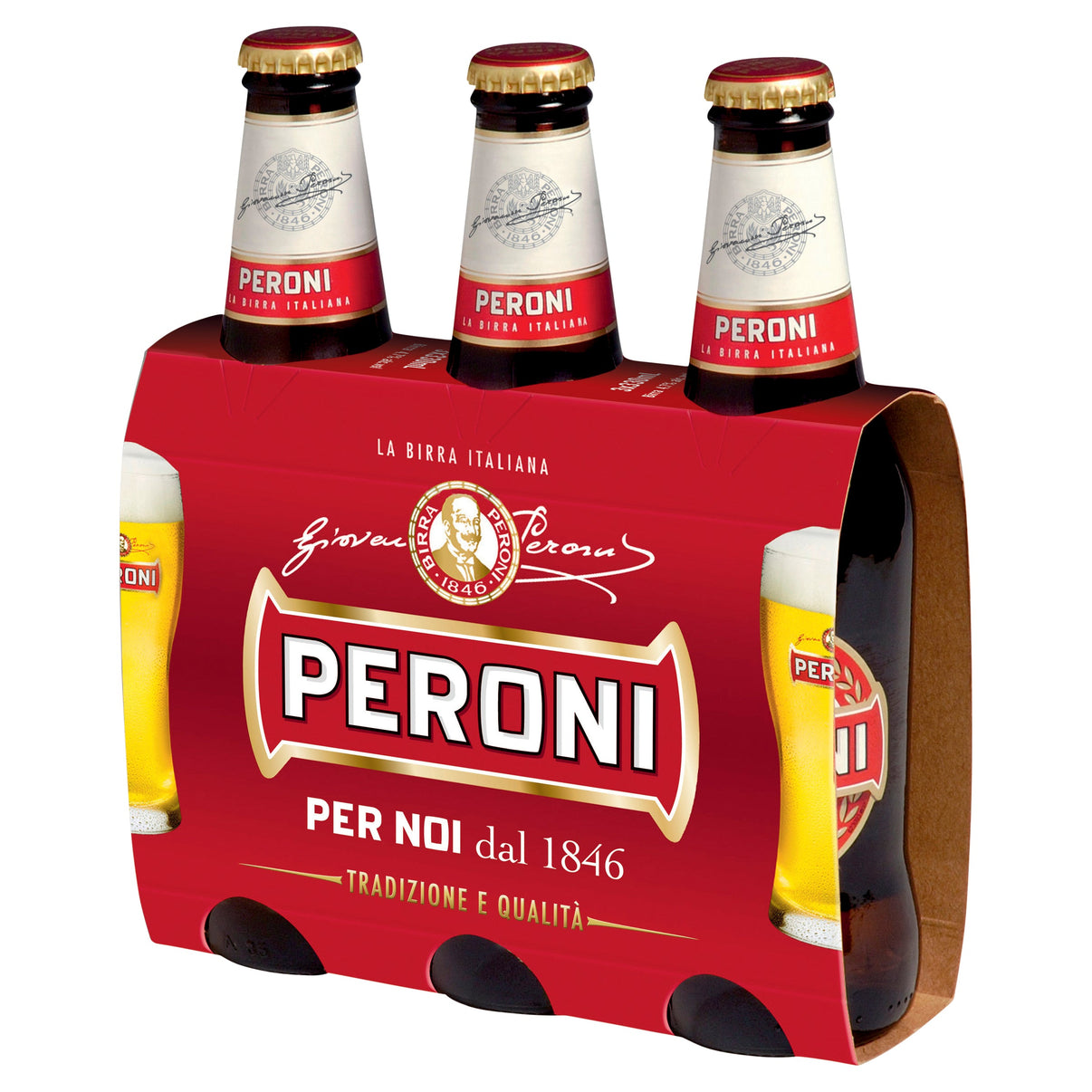 Peroni Red La Birra Italiana 4.7% 3 x 330mL - Liquor Lab