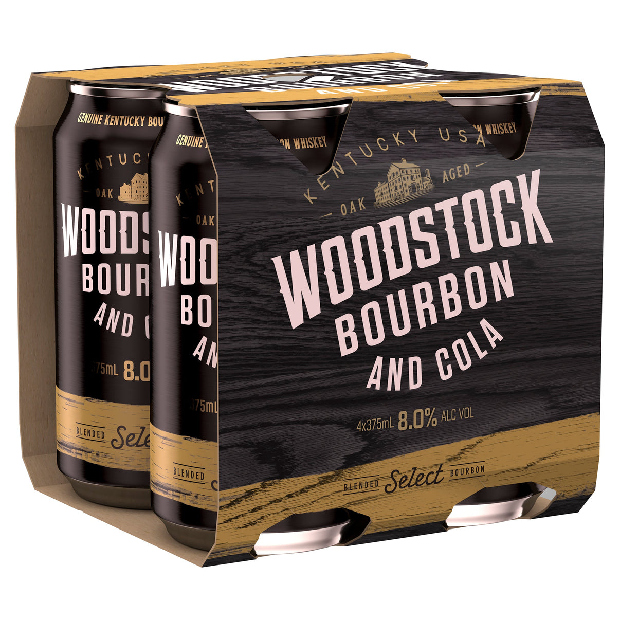 Woodstock Bourbon & Cola Cans 8% 375mL - Liquor Lab