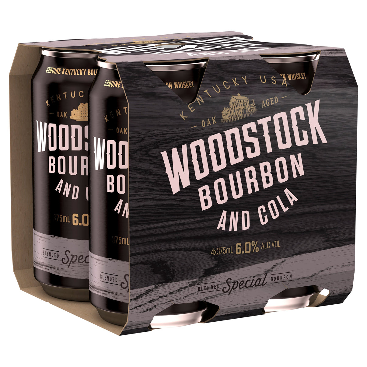 Woodstock Bourbon & Cola 6% Cans 375mL - Liquor Lab