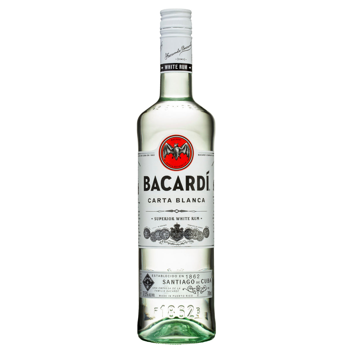 Bacardi Carta Blanca Superior White Rum 700ml - Liquor Lab