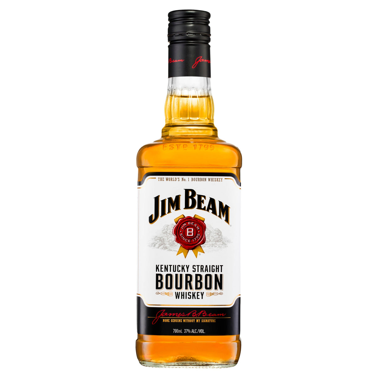 Jim Beam White Label Kentucky Straight Bourbon Whiskey 700mL - Liquor Lab