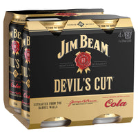 Jim Beam Devil's Cut Bourbon & Cola Cans 375mL - Liquor Lab