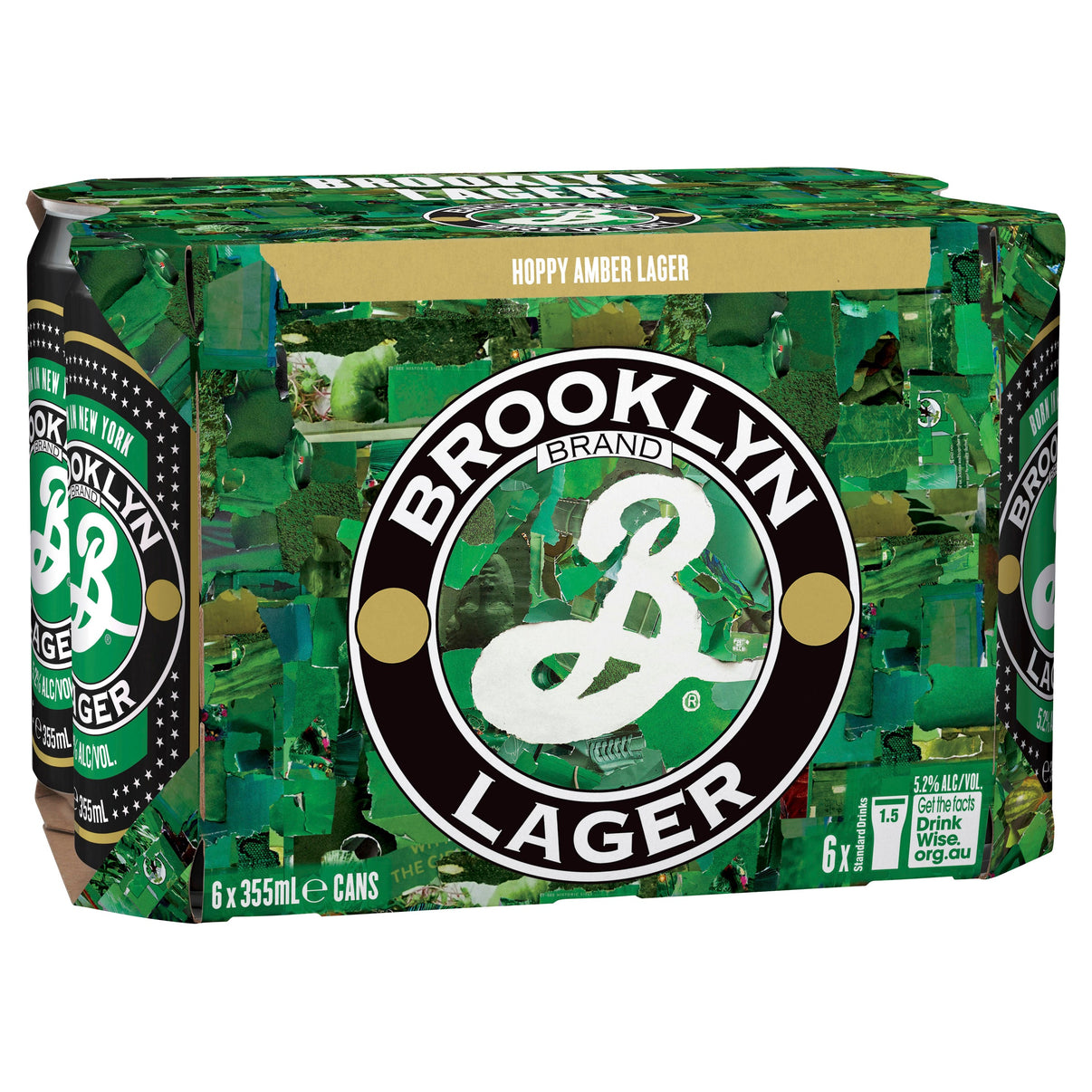 Brooklyn Lager Cans 355mL - Liquor Lab