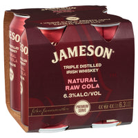 Jameson Irish Whiskey & Natural Raw Cola Cans 375mL 6.3% - Liquor Lab