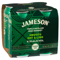 Jameson Irish Whiskey Smooth Dry & Lime 6.3% Cans 375mL - Liquor Lab
