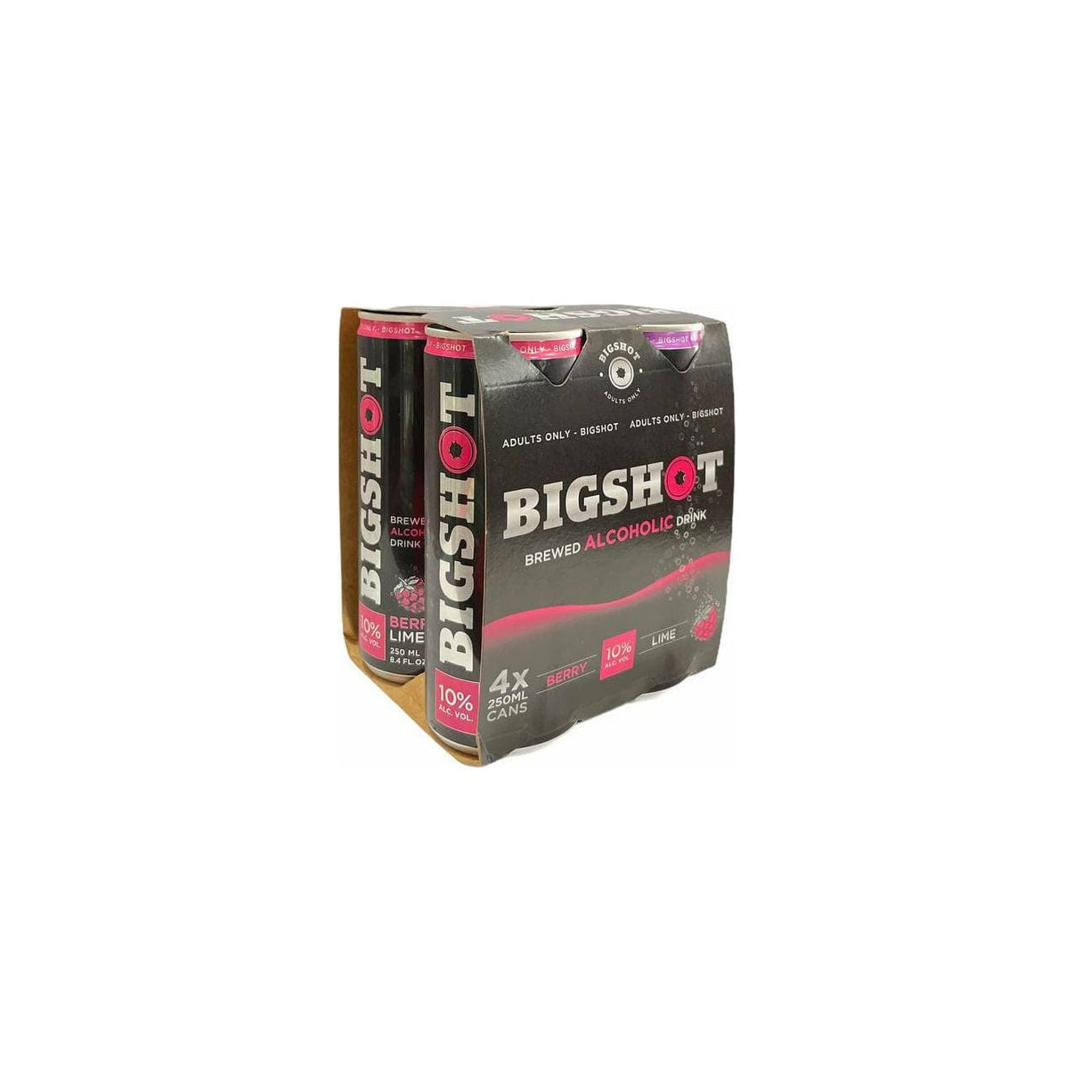 Bigshot Berry Lime 250mL cans 10% - Liquor Lab